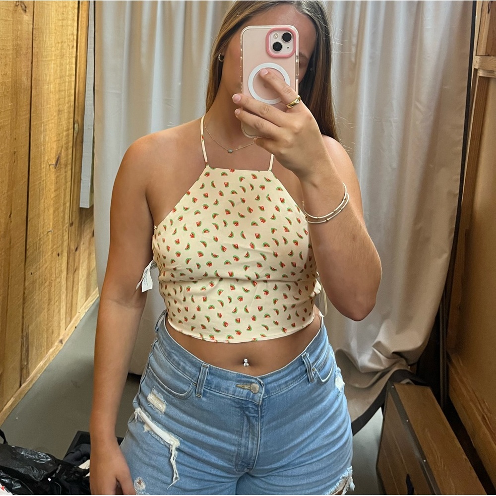 Zara watermelon top